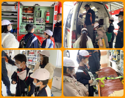 1119 消防署見学 3学年②