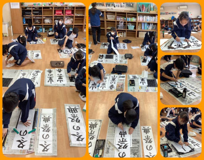 1202 書き初め練習会（5.6年生）②