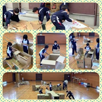 1211図工段ボール２年生