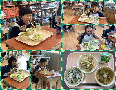 0602 【実食】グリーンピースむき(2年生)